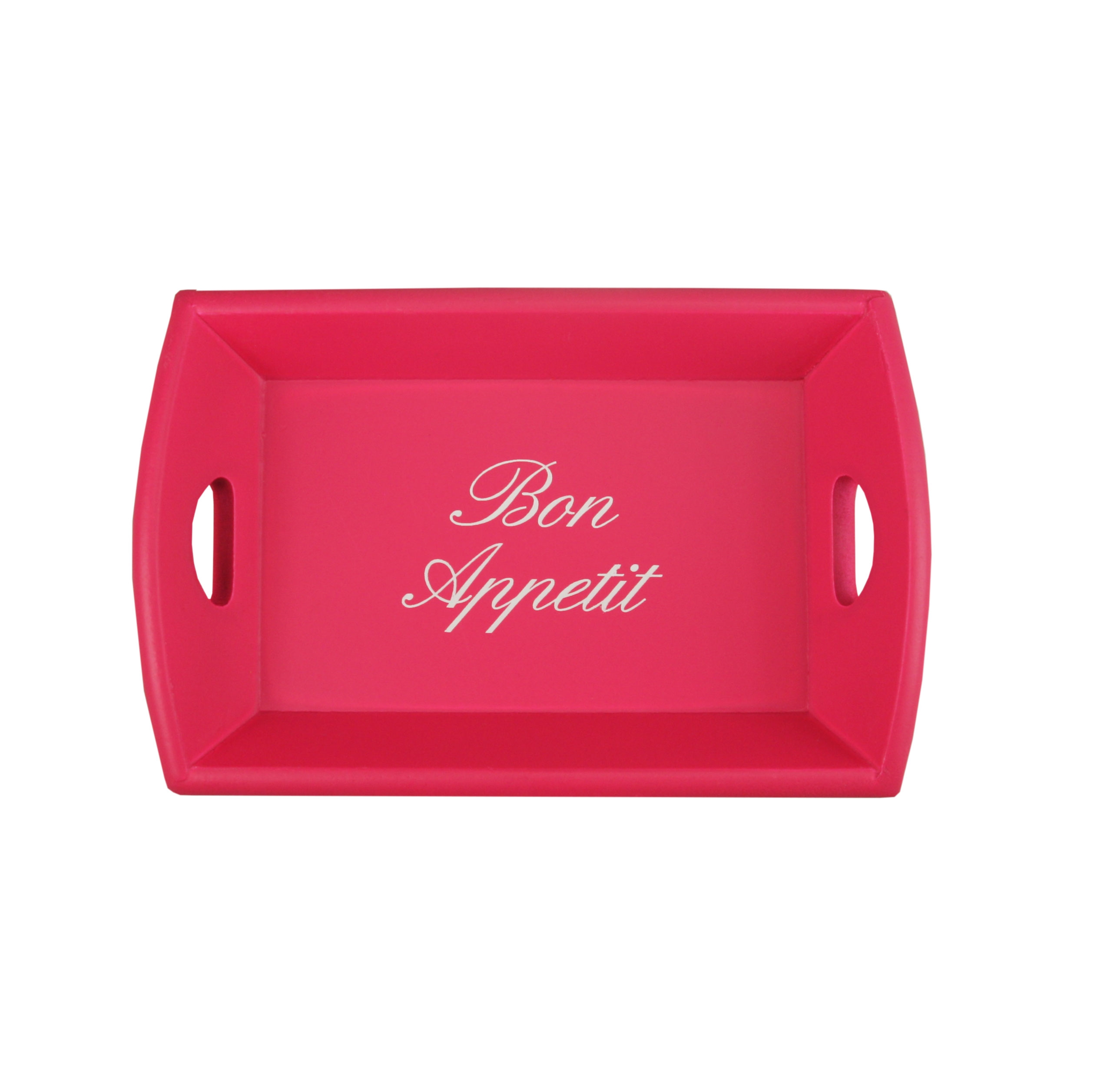 Picture of Houten mini dienblad 19,2x12x4 cm roze