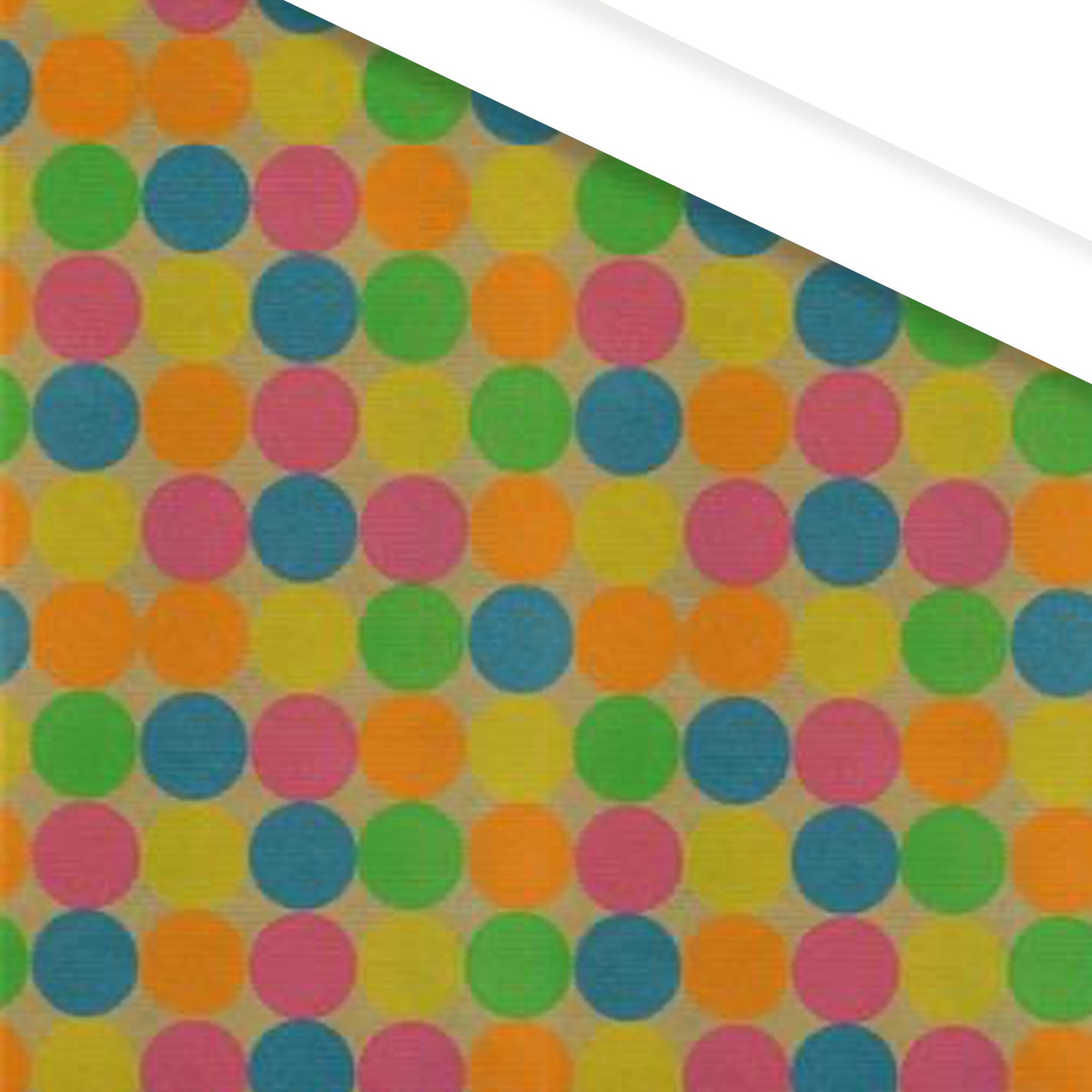 Picture of Rol kadopapier 50 cm/250 mtr Dots fluor 88b
