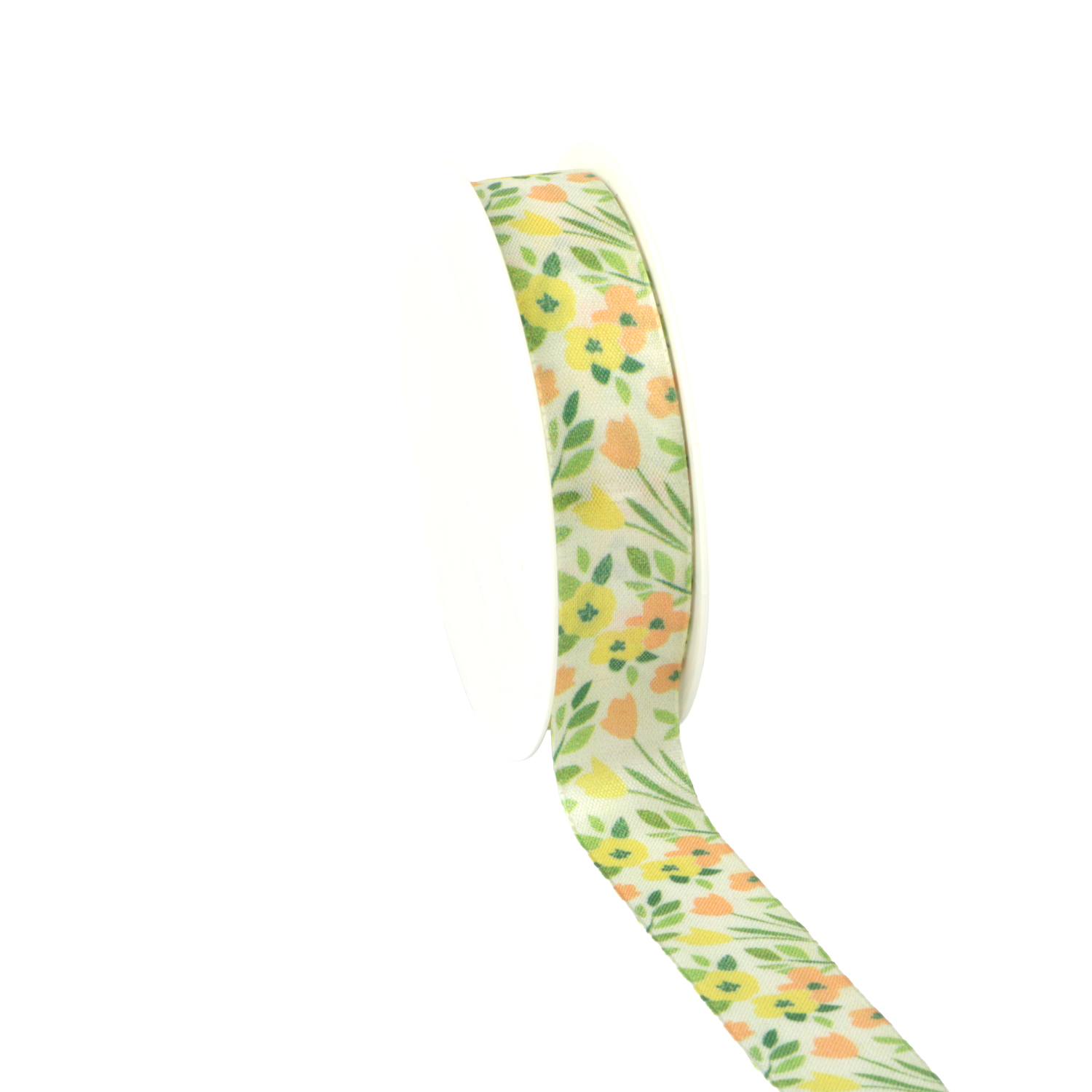 Picture of Rol textiellint 25 mm 18 mtr bloementuin geel/oranje