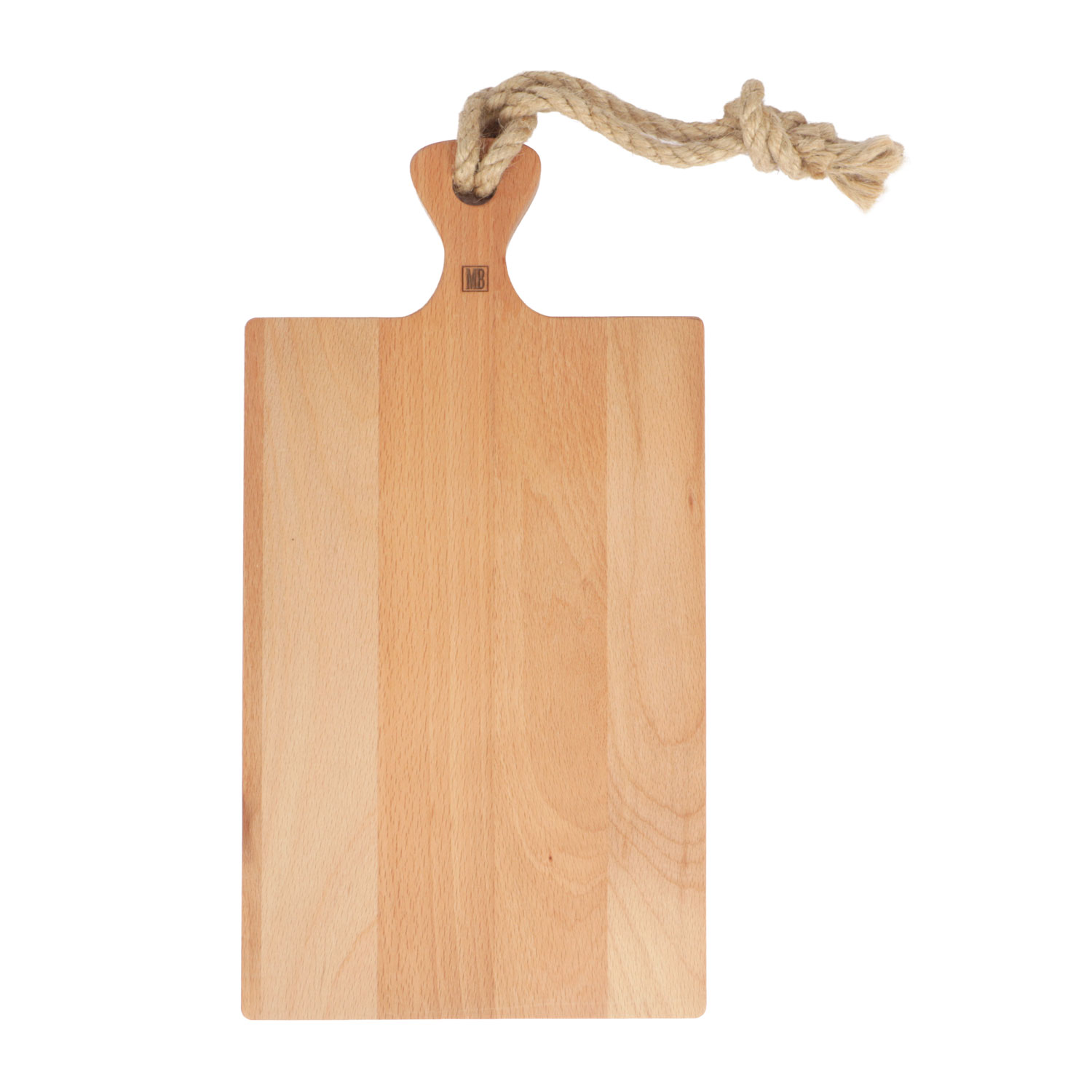 Picture of Beech board 34x18x1.9 cm with handle and rope