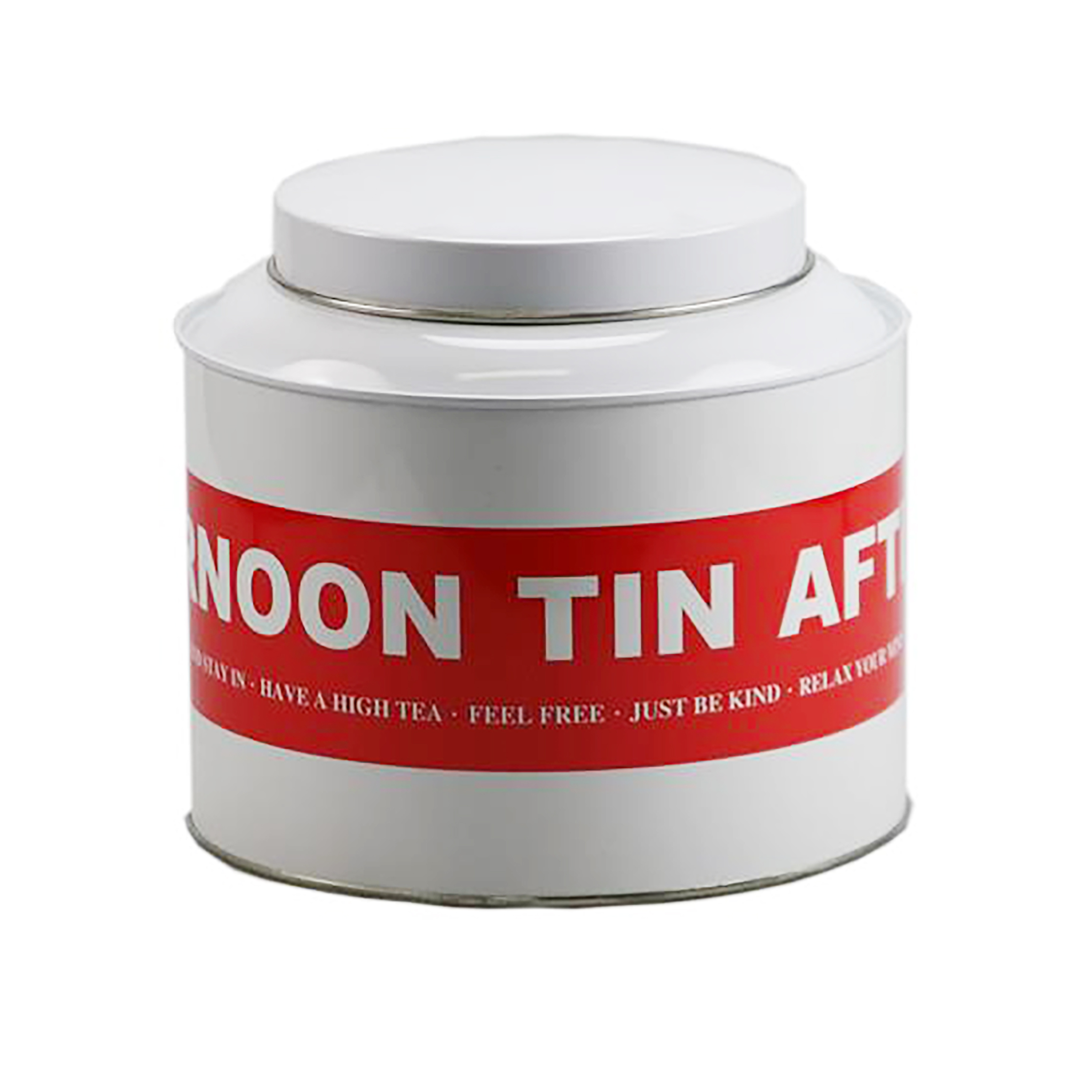 Afbeelding van Blik 21,5x15 cm Afternoon tin rood  (uc)