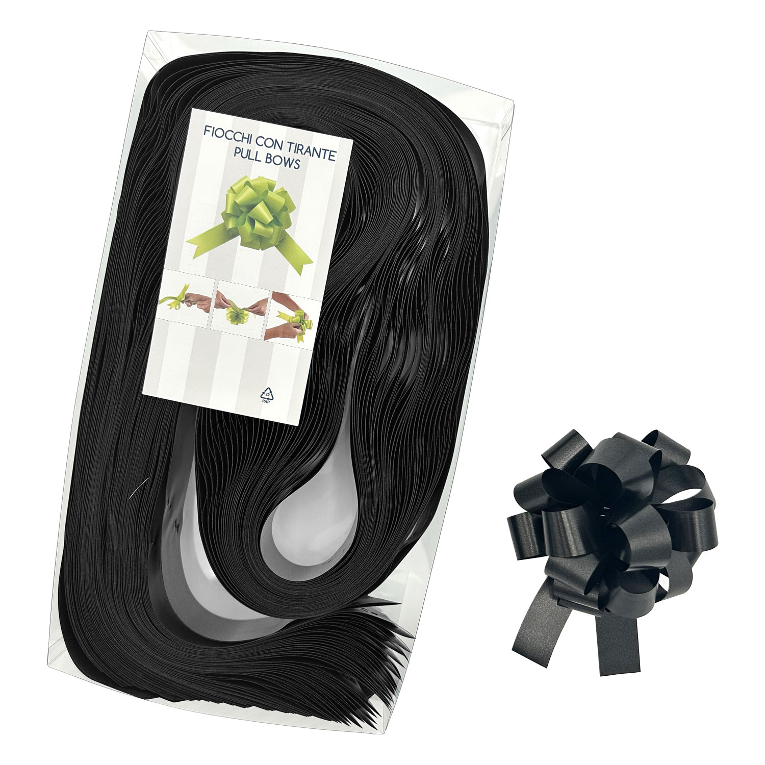 Afbeelding van Pak à 30 trekstrik Ø95 mm 19 mm zwart