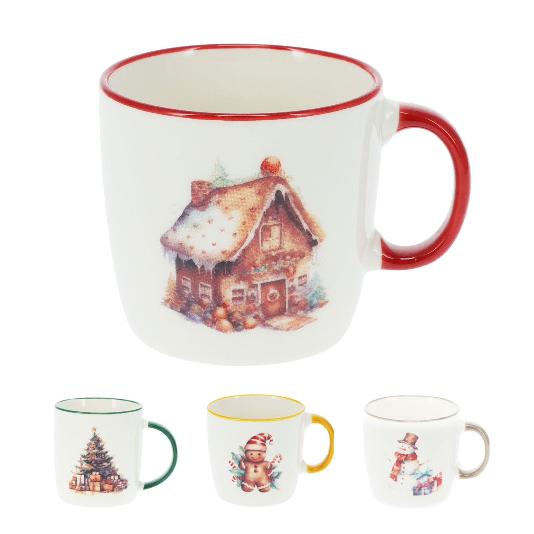 Picture of Mok porselein 200 ml cosy christmas assorti (ucl)