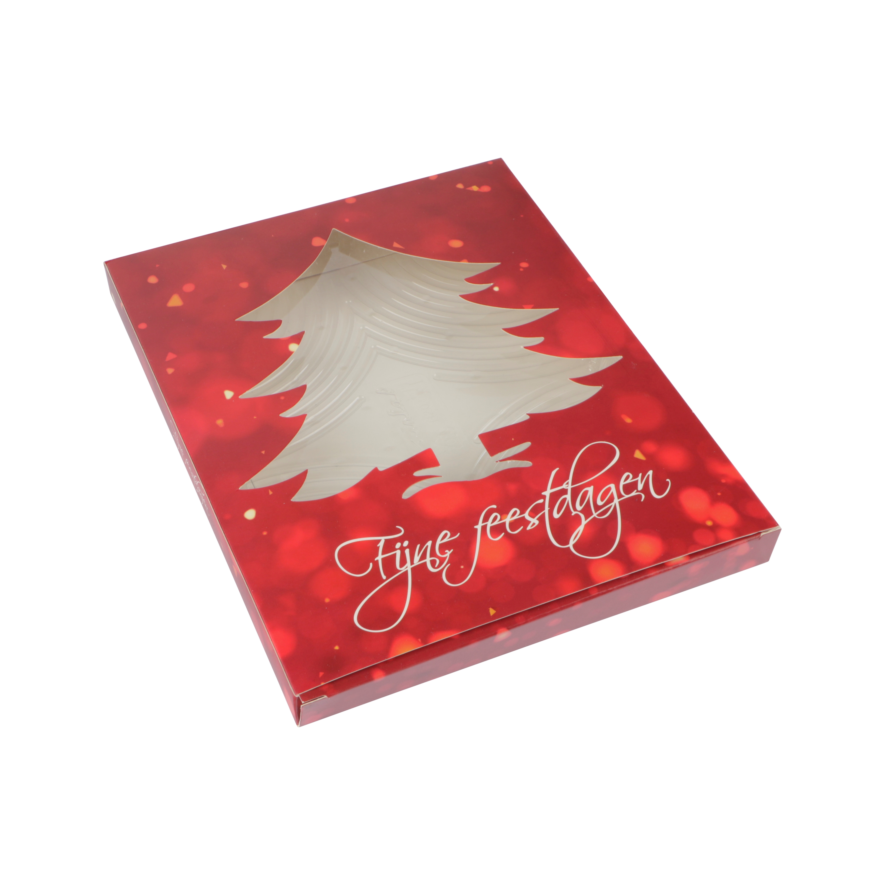 Picture of Ds à 100 vulletter doosje met apet binnenbakje Fijne feestdagen