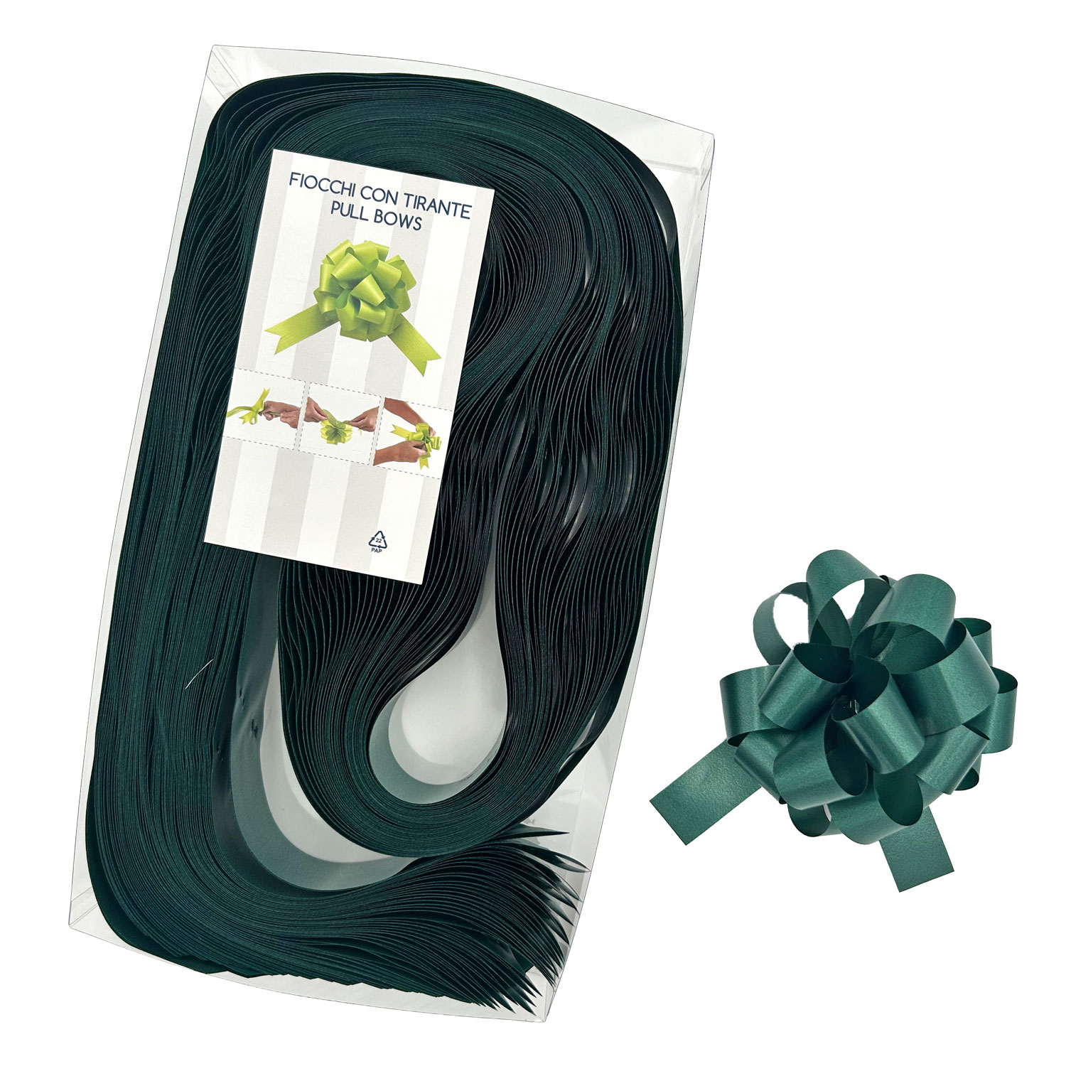 Afbeelding van Pak à 30 trekstrik Ø95 mm 19 mm donkergroen