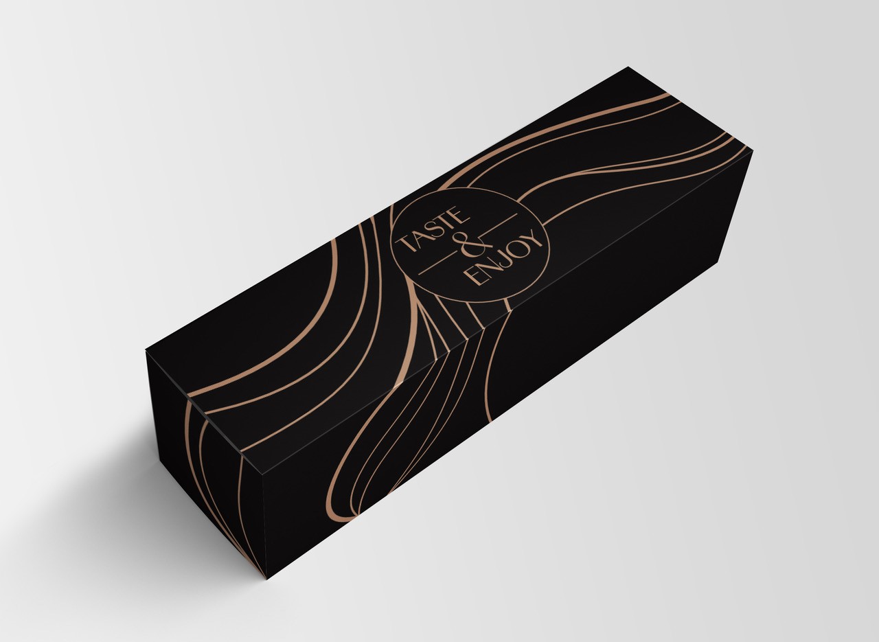 Afbeelding van Geschenkdoos 1 fles 33,5x9x9,5 cm Taste & Enjoy