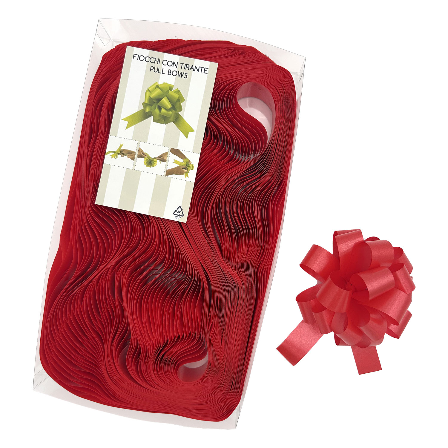 Afbeelding van Pak à 30 trekstrik Ø95 mm 19 mm rood