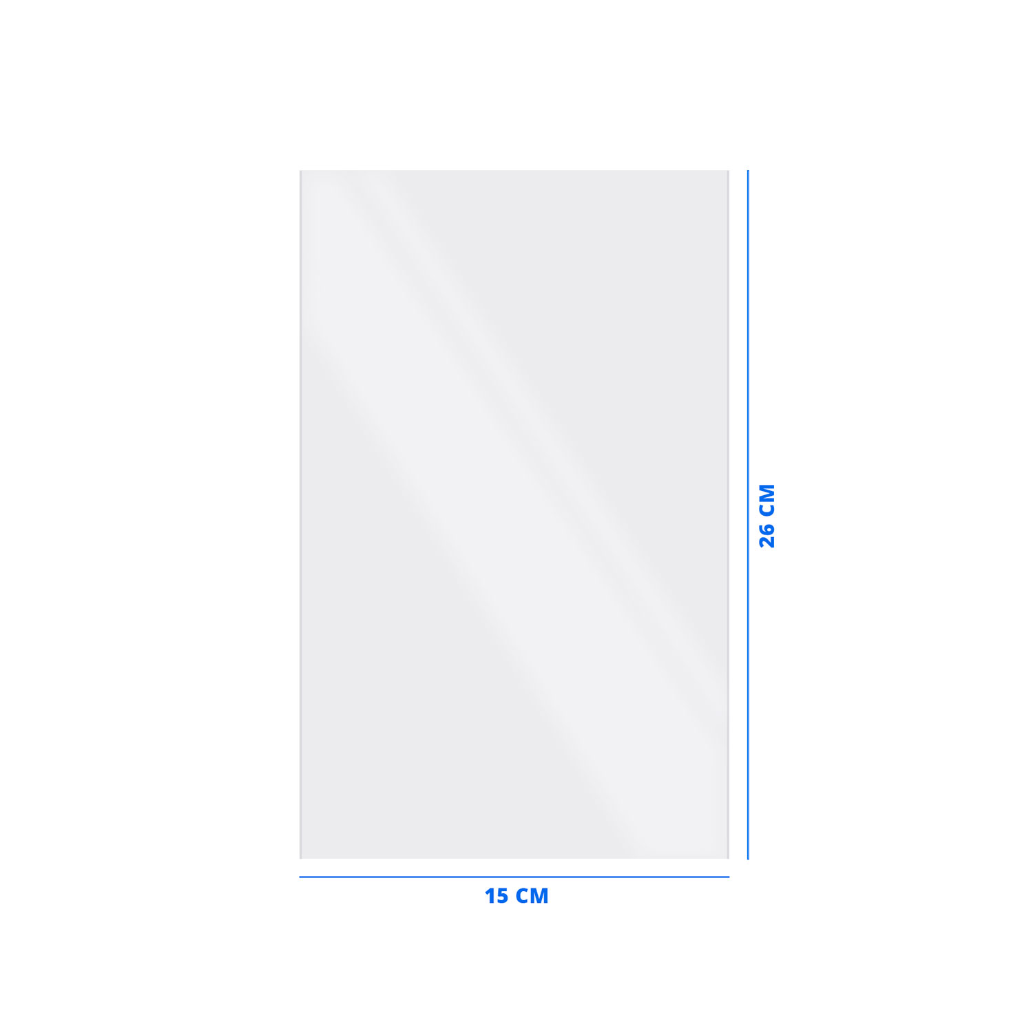 Picture of Pak à 1000 pp zak 15x26 cm vlak 003