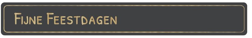 Picture of Ds à 250 kado etiket 13,5x1,8 cm Fijne Feestdagen zwart/goud