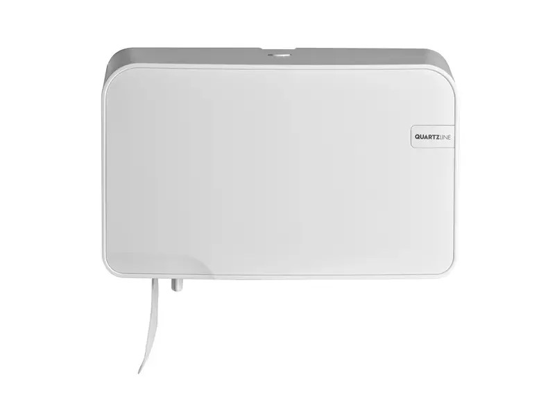 Afbeelding van Quartz Line duotoiletrolhouder compact traditioneel wit