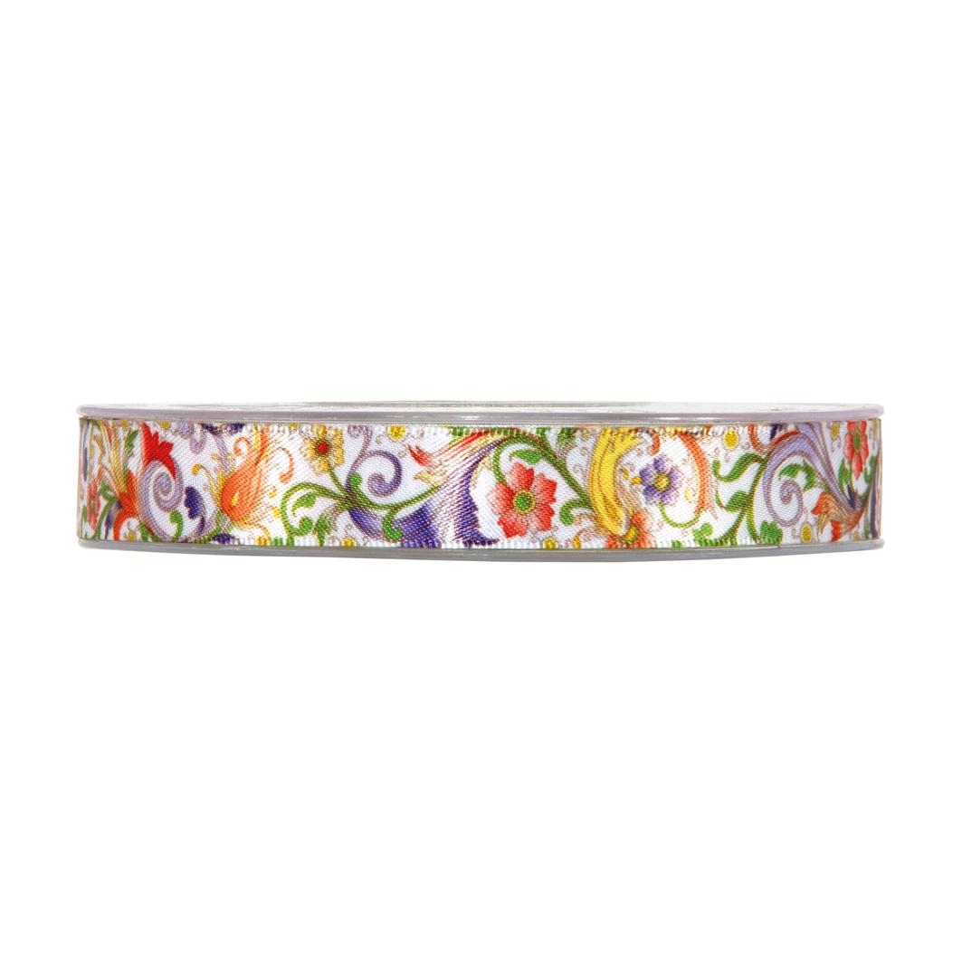 Afbeelding van Rol satijnlint 25 mm 15 mtr fiorentino multicolor