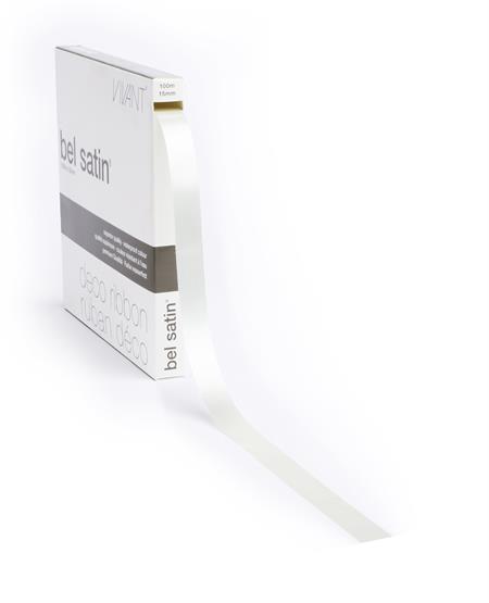 Picture of Rol satijnlint 15 mm 100 mtr ivoor 