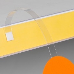 Afbeelding van Pak à 100 Wobbler 15 cm transparant (uc)