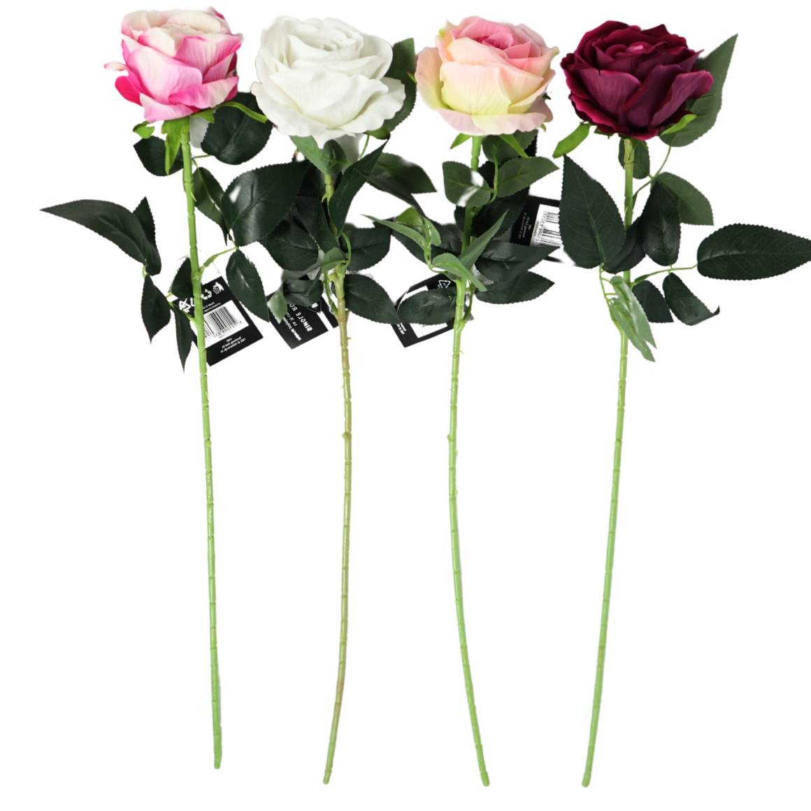 Afbeelding van Kunstbloem roos 76 cm assorti