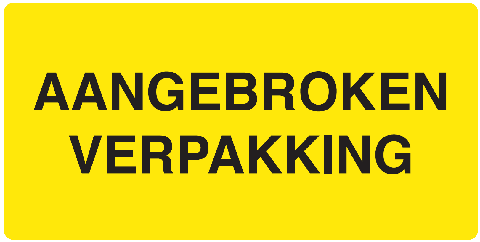 Picture of Rol à 250 fluor geel etiket 100x50 mm Aangebroken Verpakking