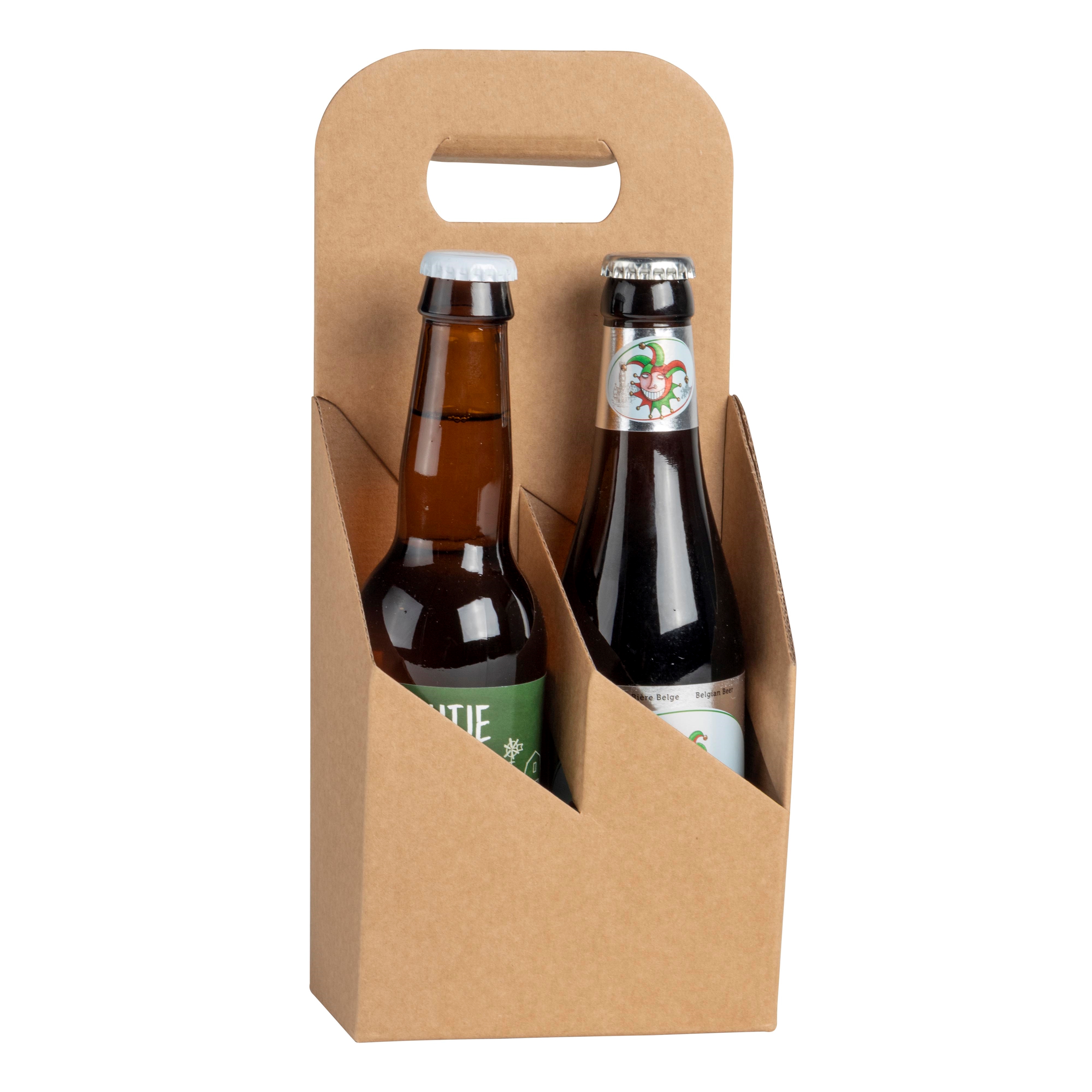 Picture of Ds à 30 flesdrager 2 fles 33cl 13x6,5x29 cm kraft