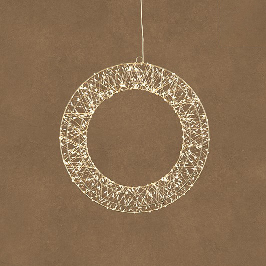 Afbeelding van Lichtkrans Ø40x12 cm warm wit met 600 leds