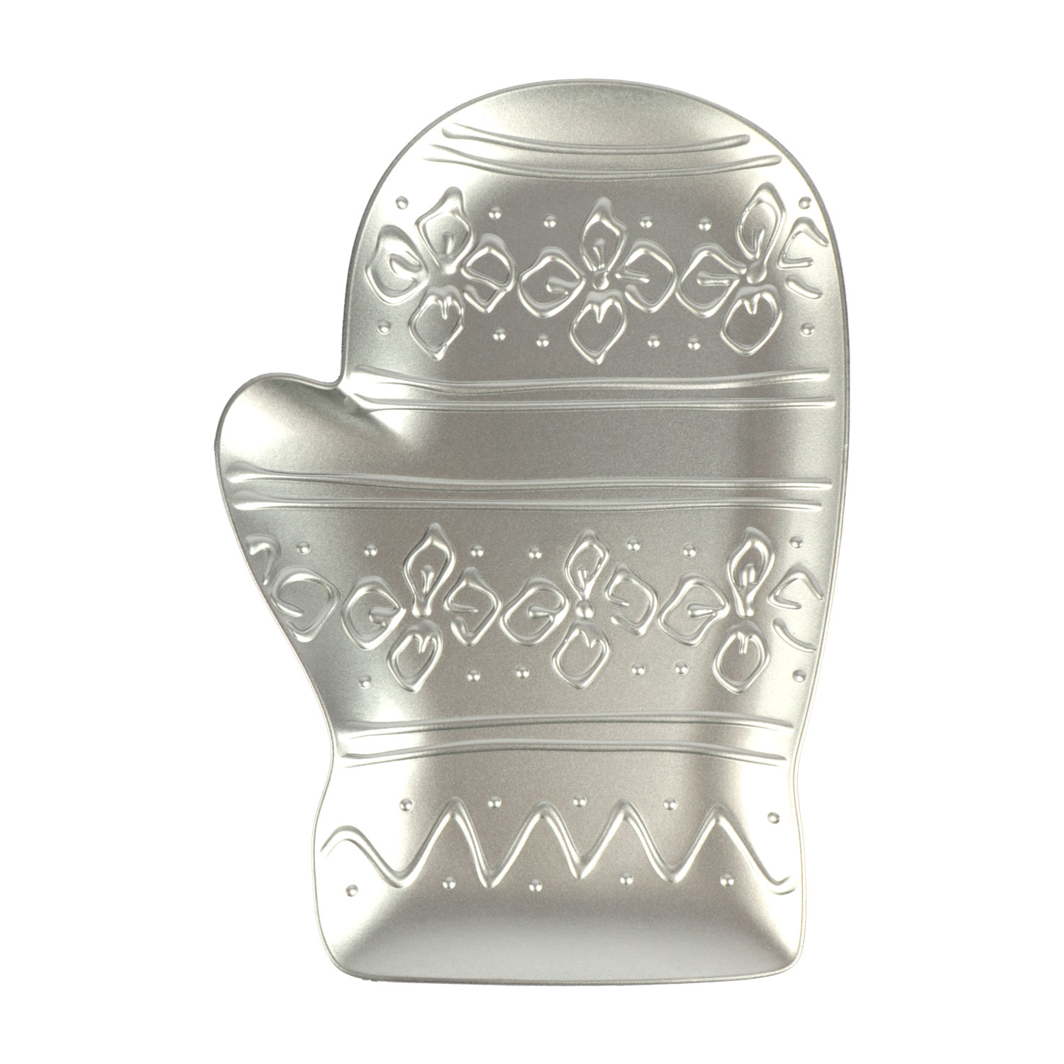 Afbeelding van Decoratiebord handschoen zilver 26x18x2 cm 