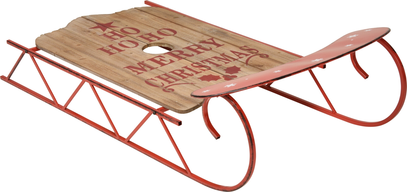 Afbeelding van Arreslee 129x71x35 cm Kerst rood