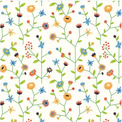 Afbeelding van Ds à 100 kadozak 12x19 cm wilde bloemen