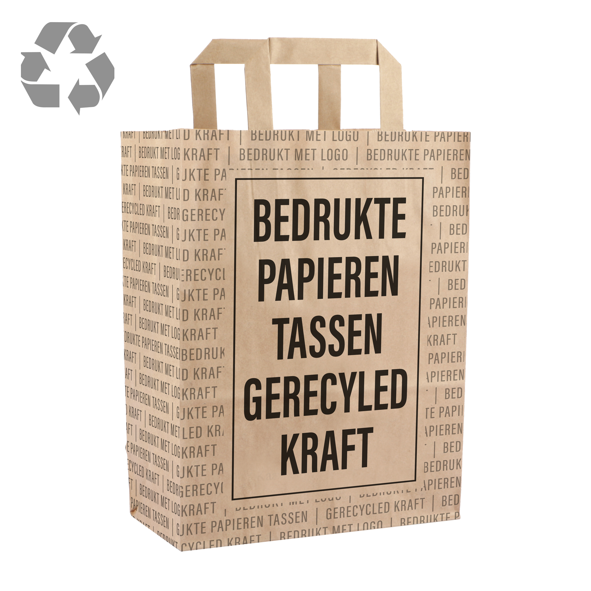 Afbeelding voor categorie Tassen gerecycled kraft