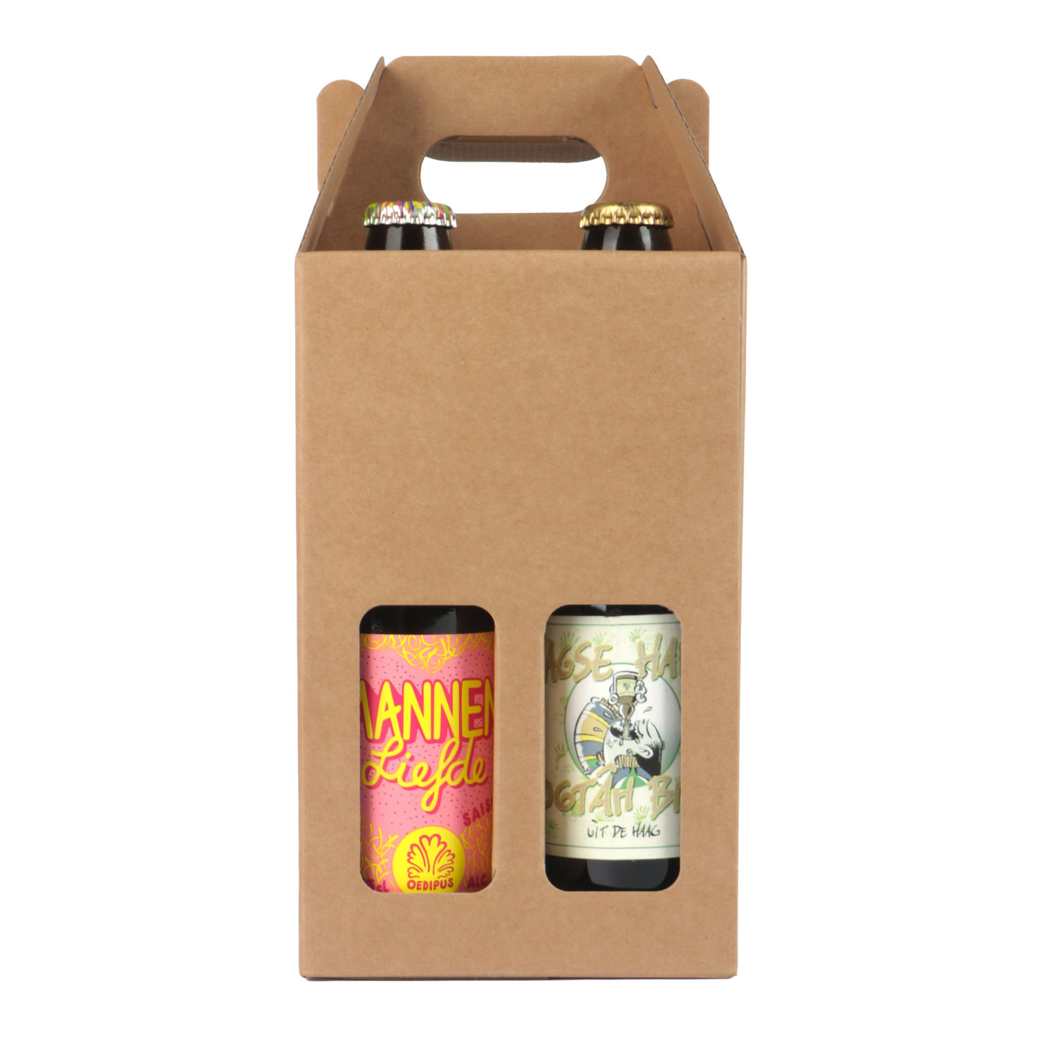 Afbeelding van Ds à 30 bierdoos 4 fles 33cl 13x13x21 cm kraft