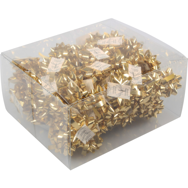 Picture of Box à 75 starbows mini ø35 mm gold