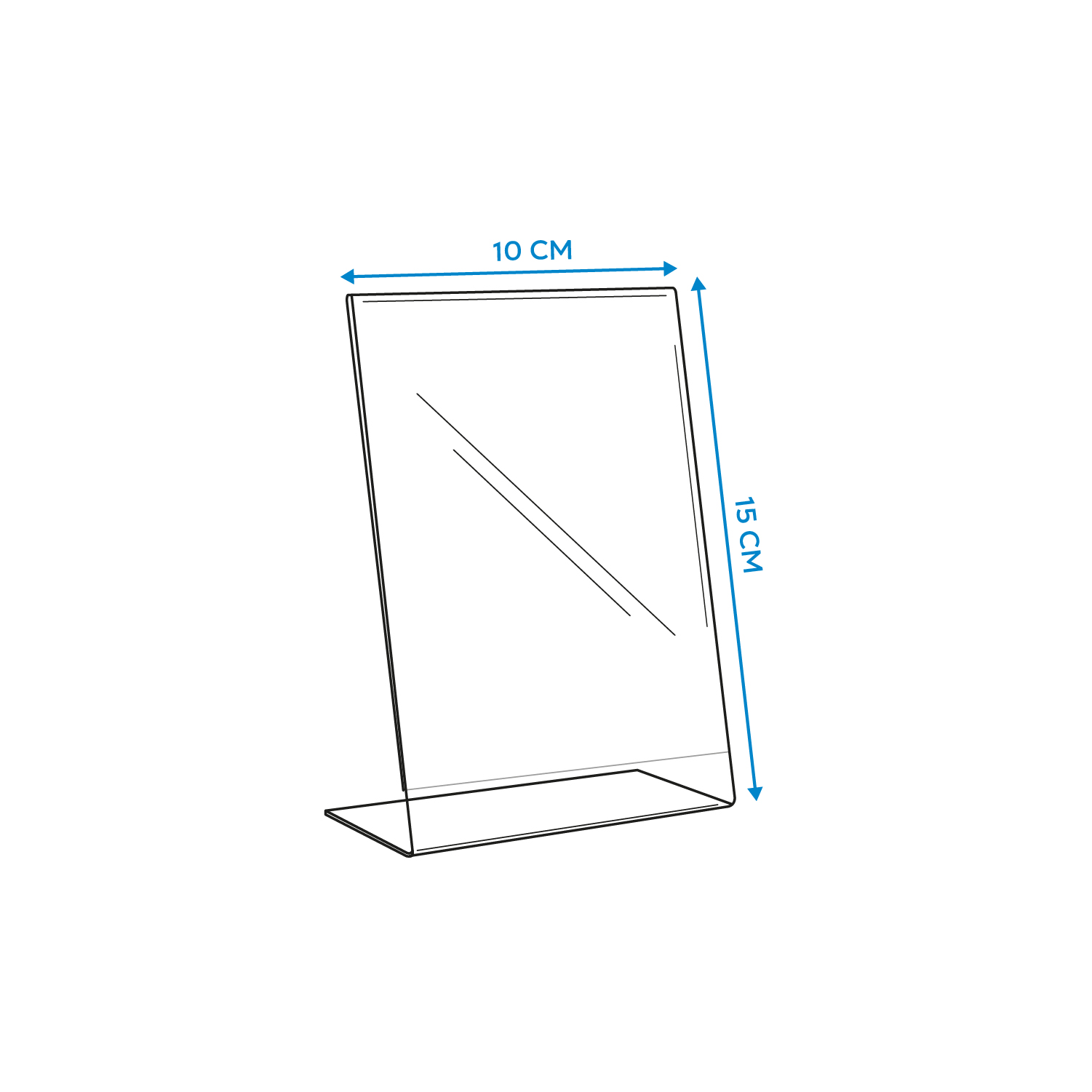 Afbeelding van Acryl standaard a6 10x15 cm vertikaal