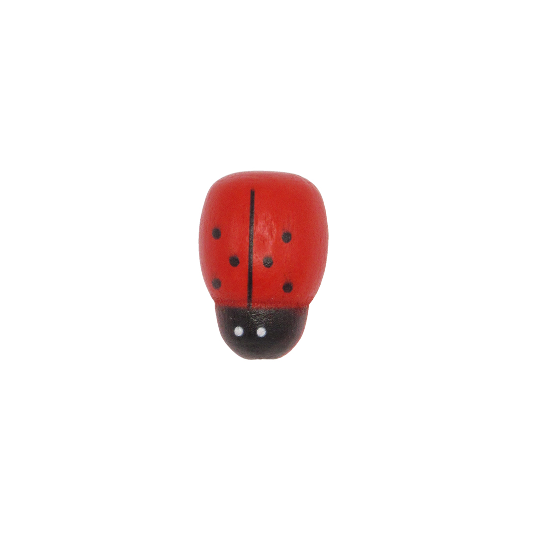 Picture of Zak à 50 lieveheersbeestje plakker 2,5x1,8 cm rood
