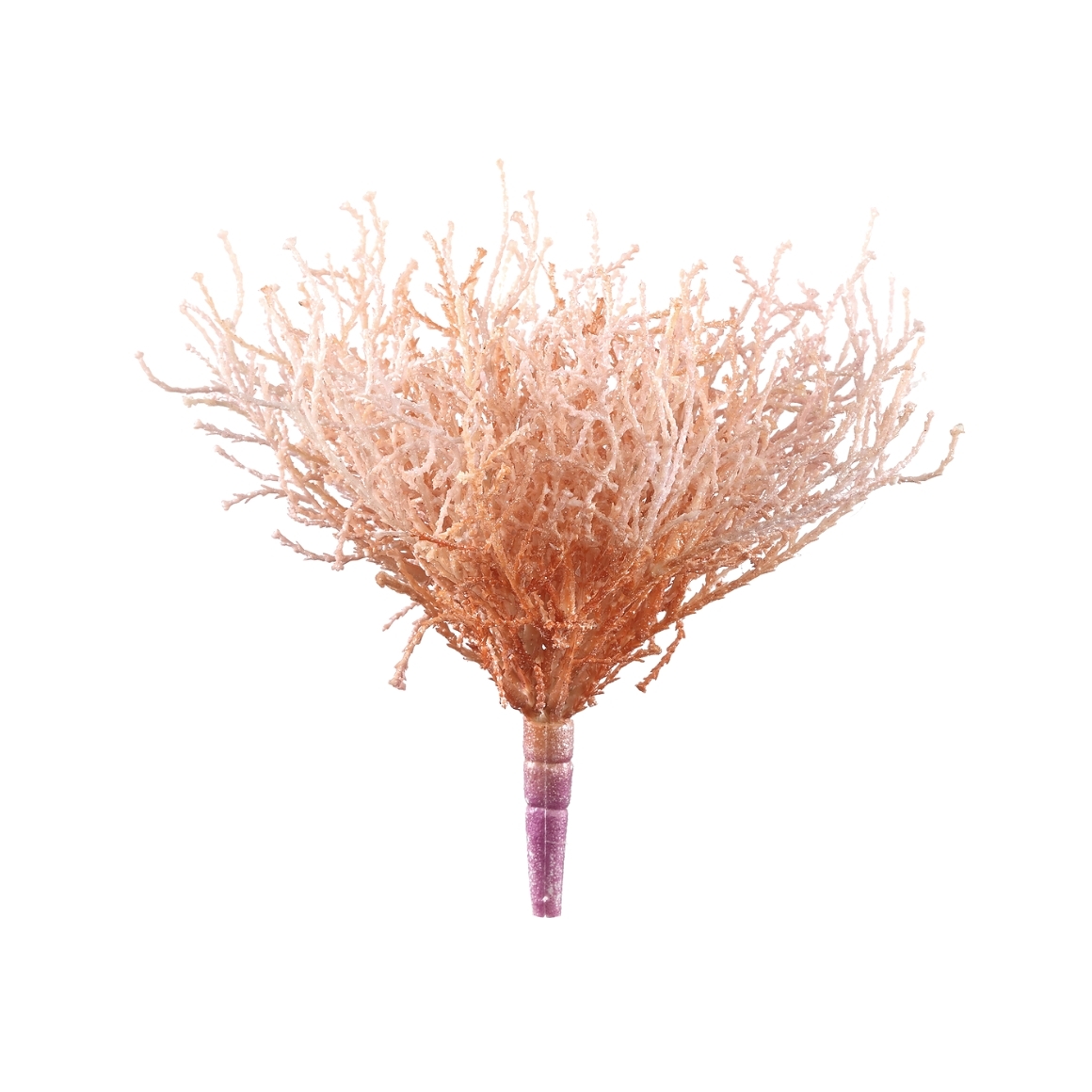 Picture of Kunsttak koraal 20 cm glitter roze