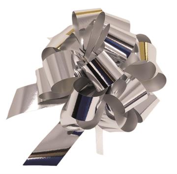 Afbeelding van Pak à 30 trekstrik r120 mm 30 mm metallic zilver
