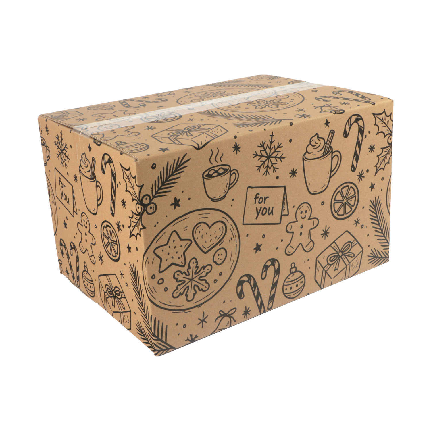 Afbeelding van Kerstdoos C232 Cosy 39x29x23,2 cm kraft
