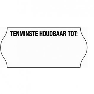 Picture of Pak à 9000 prijsetiket 2,6x1,2 cm wit permanent tht (Tovel/Evo)