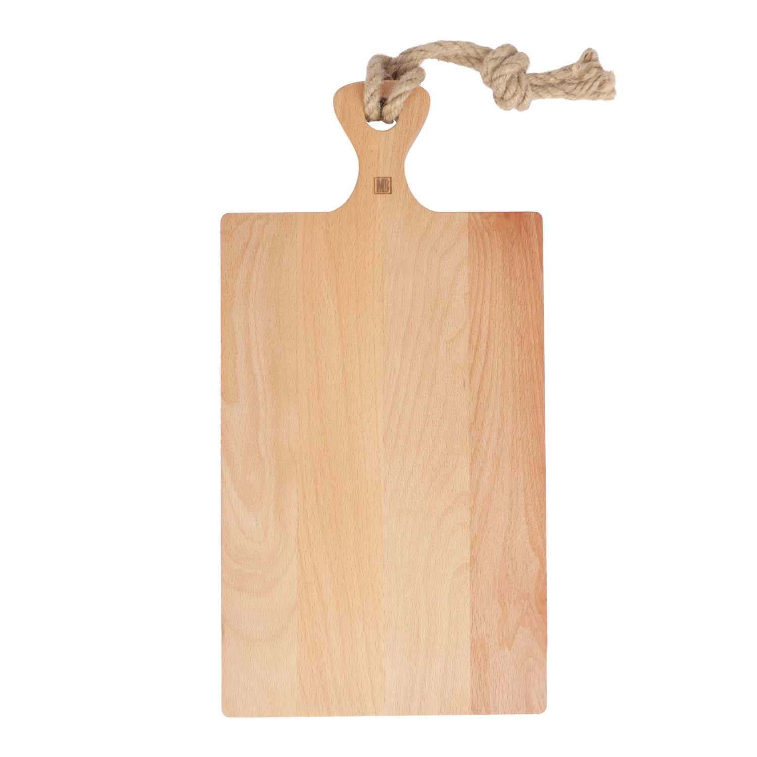 Picture of Beech board 38x19.5x1.9 cm with handle and rope