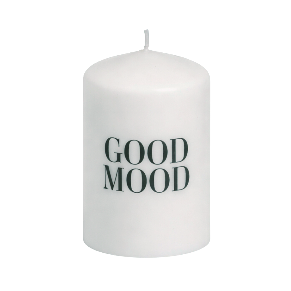 Afbeelding van Stompkaars 6x8 cm good mood