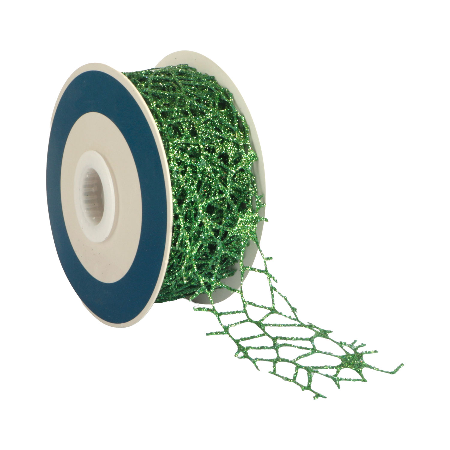 Afbeelding van Rol weblint crispy 40 mm 10 mtr glitter groen