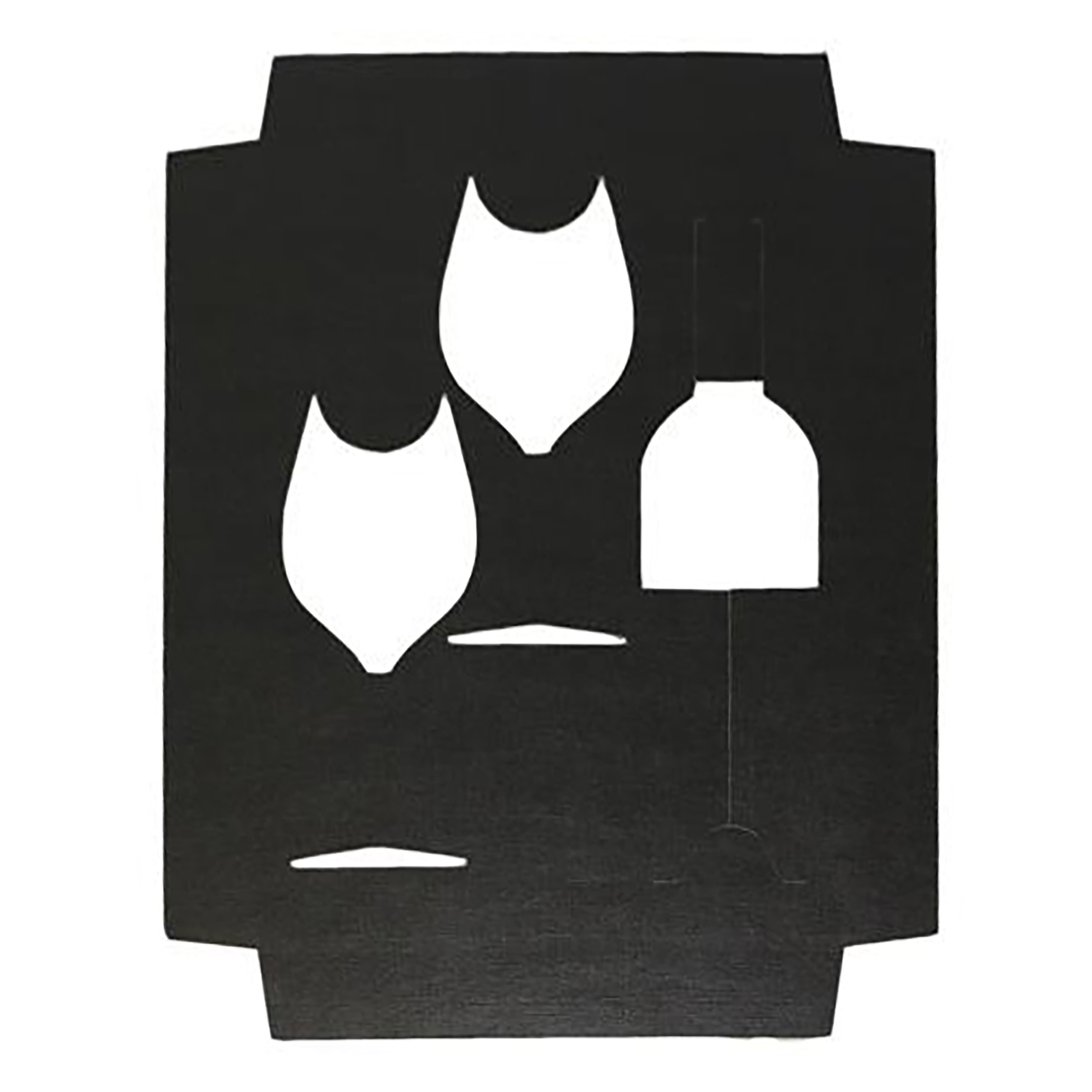 Afbeelding van Interieur voor 1 fles (2 maten) en 2 glazen