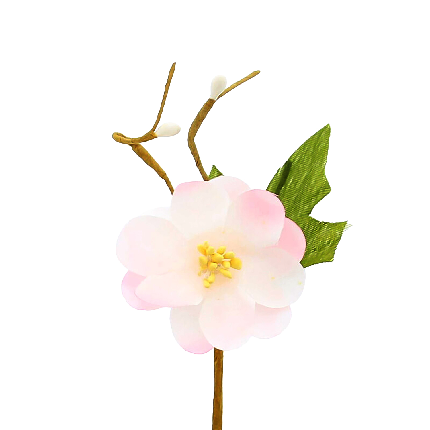 Afbeelding van Ds à 96 decoratie lentebloesem r3x5 cm steker 5,5 cm licht roze