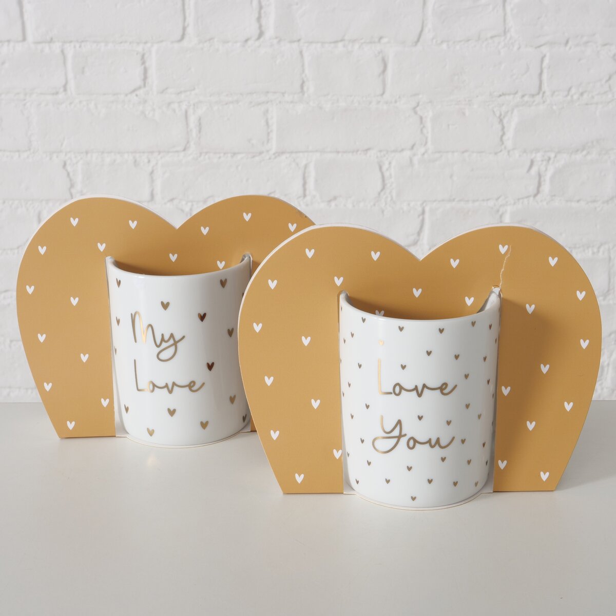 Afbeelding van Mok keramiek 350 ml Love assorti in display