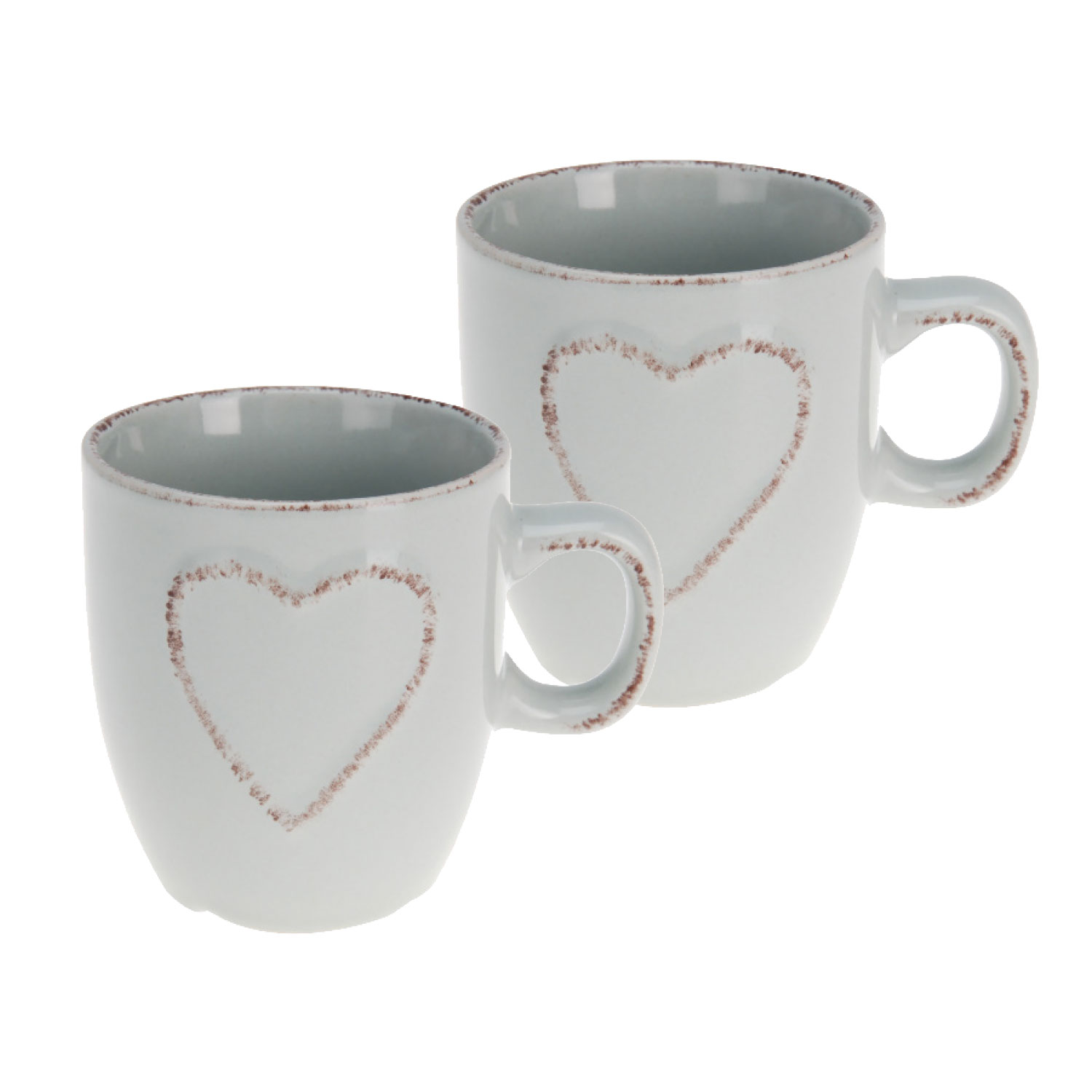 Picture of Set à 2 mokken 150 ml hart assorti
