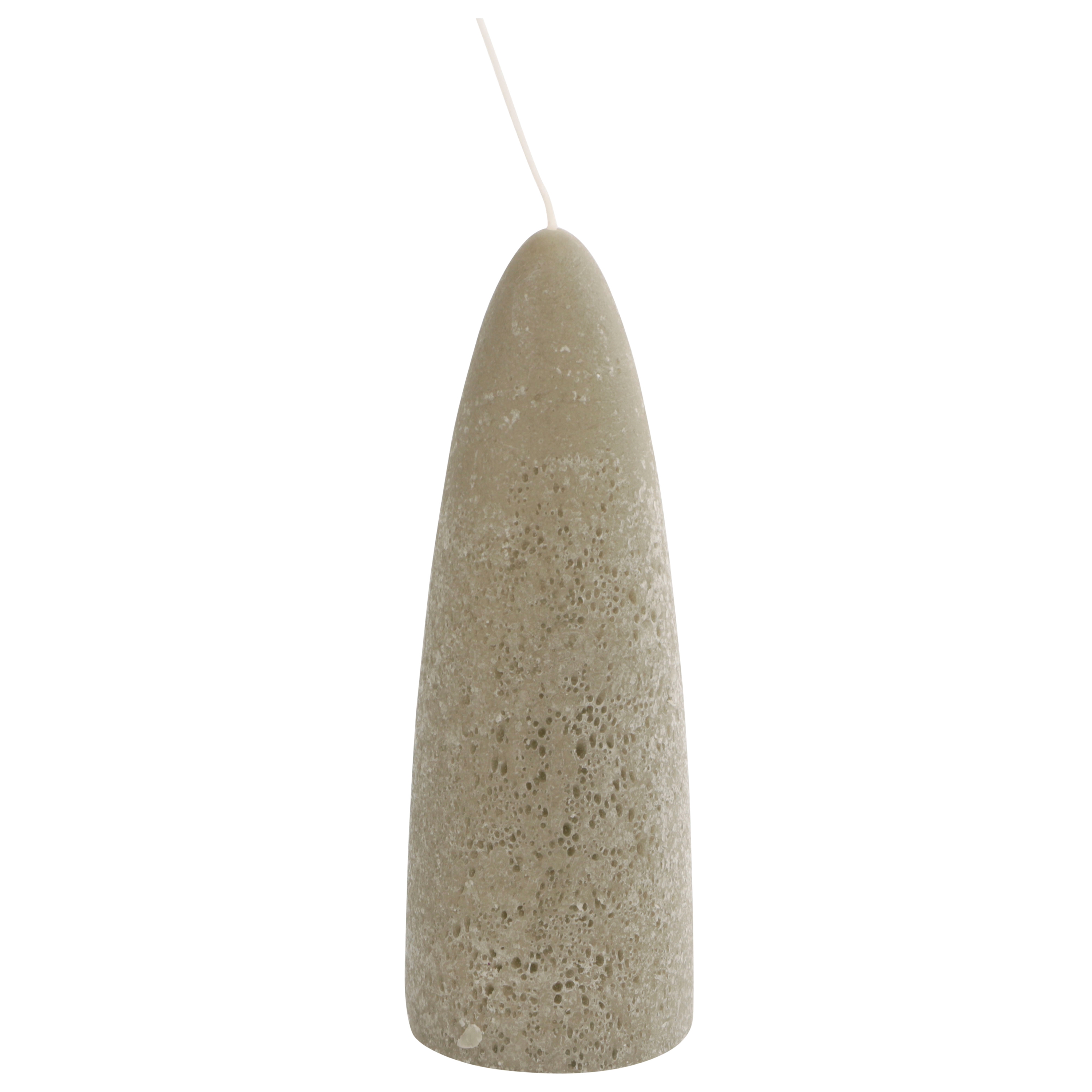 Picture of Kaars konisch trend grijs r7x20 cm