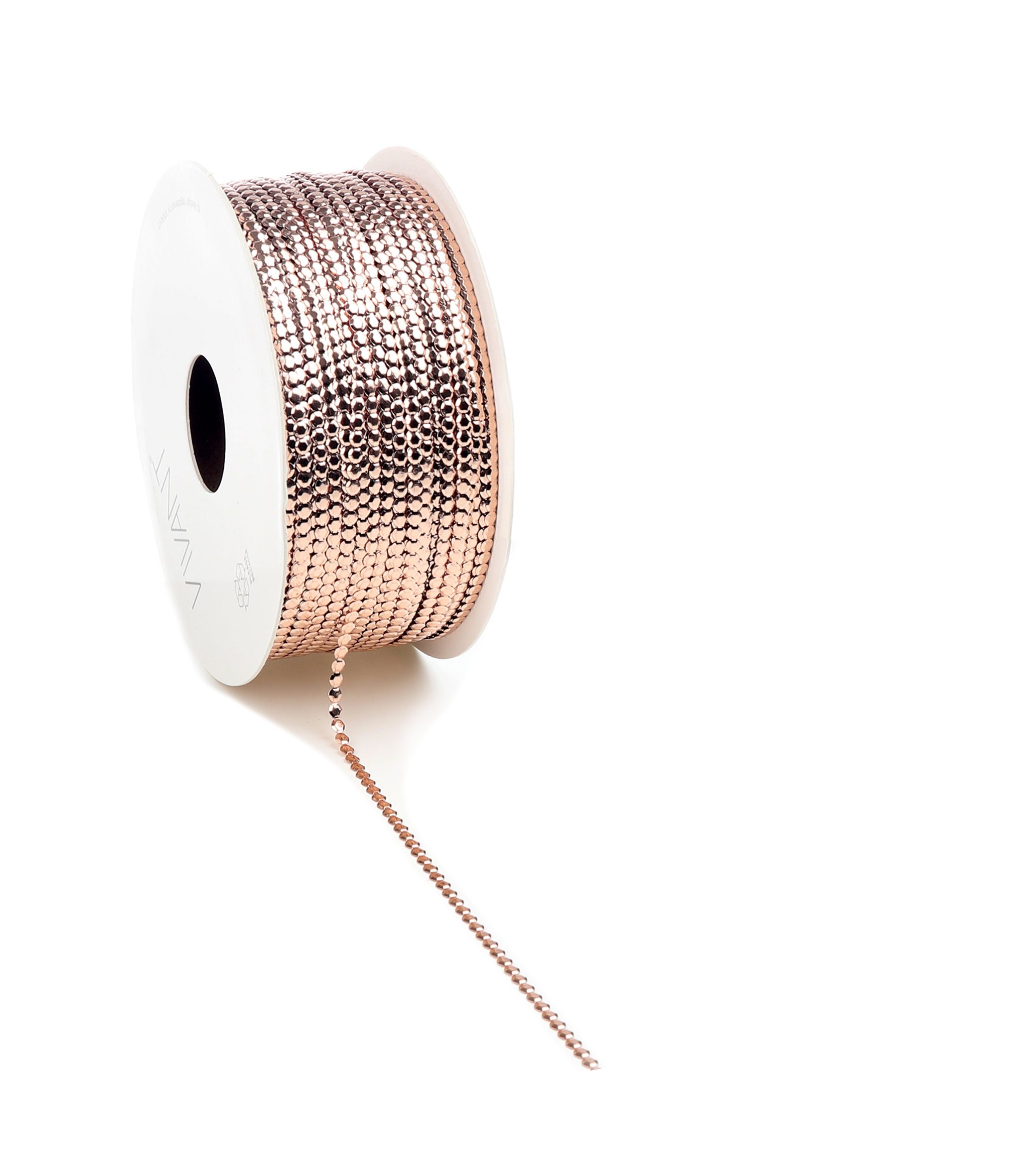 Picture of Rol krullint 3 mm 50 mtr bolletjes metallic koper