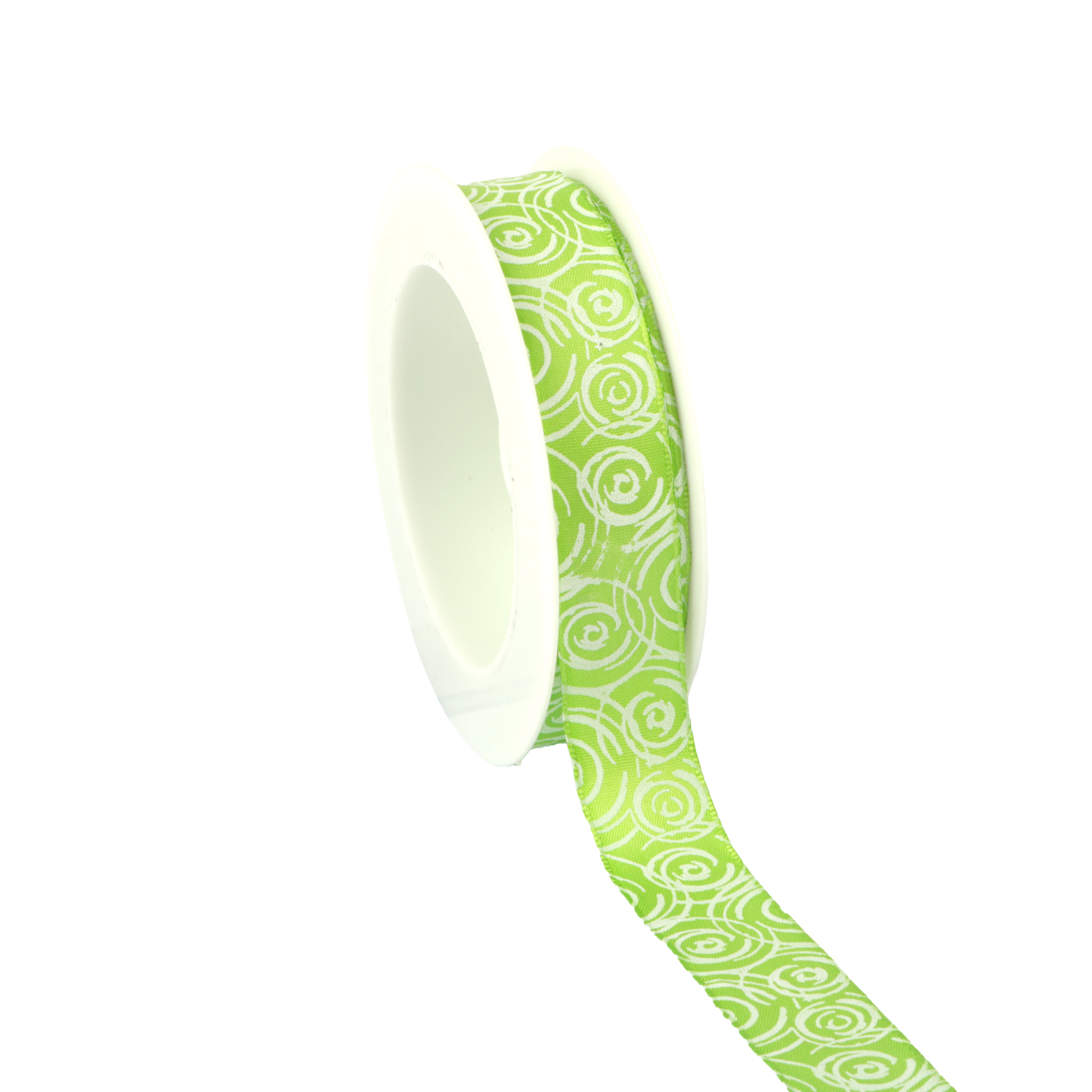 Picture of Rol textiellint bedraad 25 mm 18 mtr spiraal limegroen