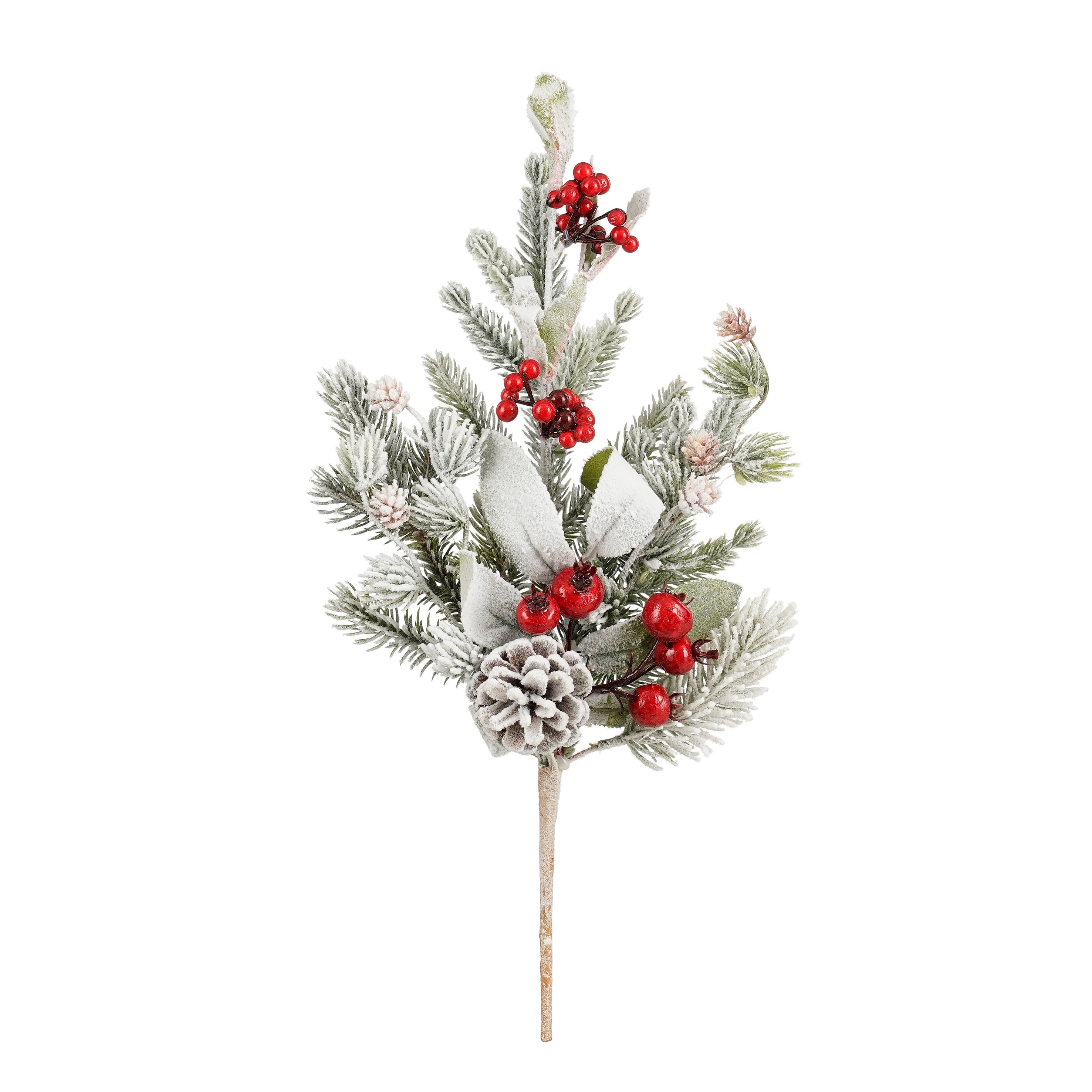 Afbeelding van Kersttak 35 cm wit