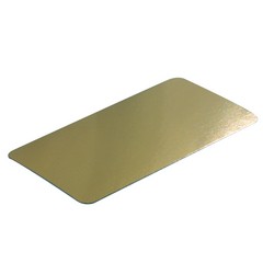 Picture of Ctn à 250 rectangular cardboard sheets 20,5x8,5 cm gold/silver
