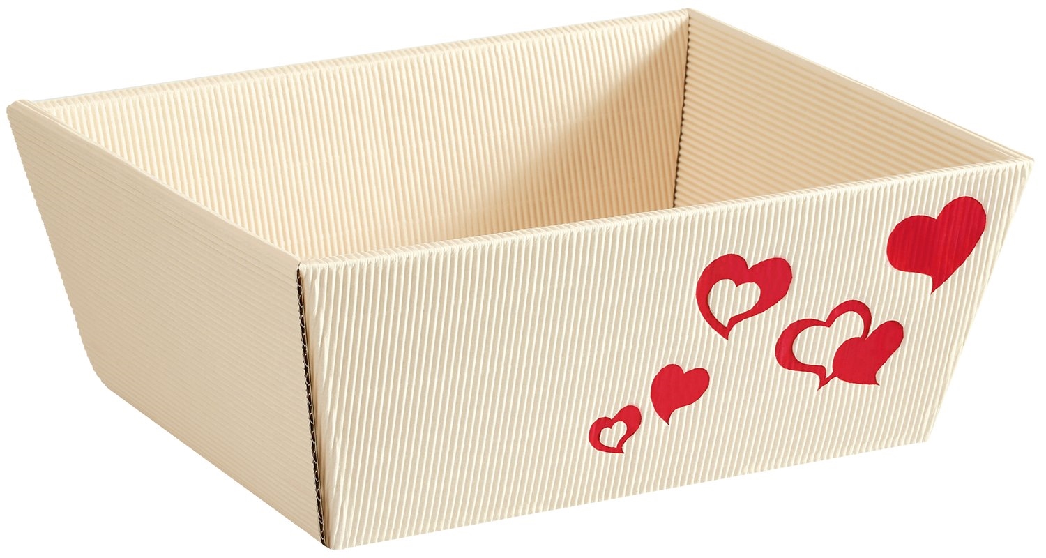 Picture of Ds à 25 kartonnen bak 40x26x11 cm crème/hart