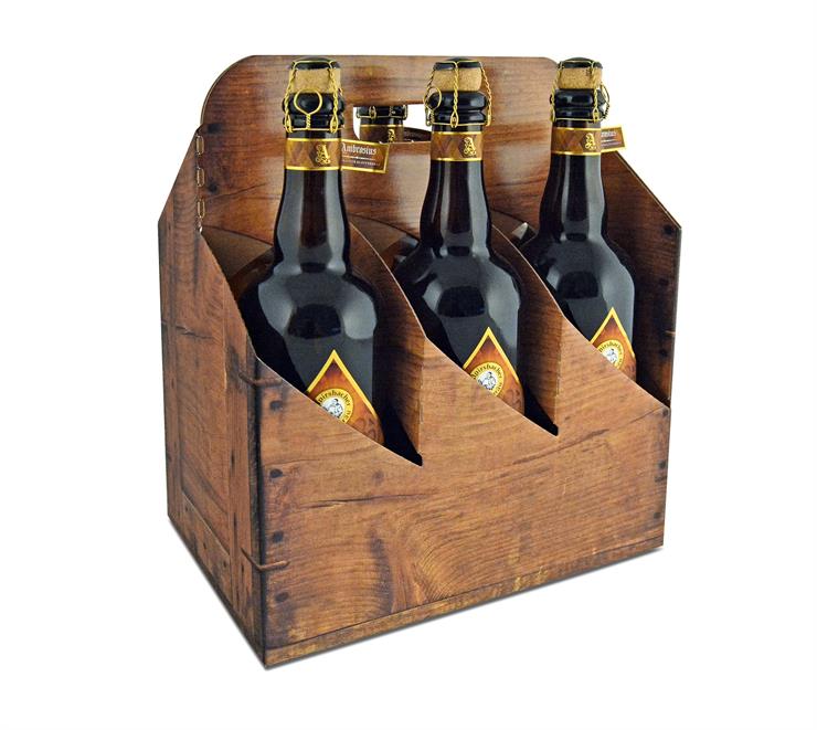 Picture of Draagkarton 6 fles  0,7/1,0 ltr  Hout(ucl)