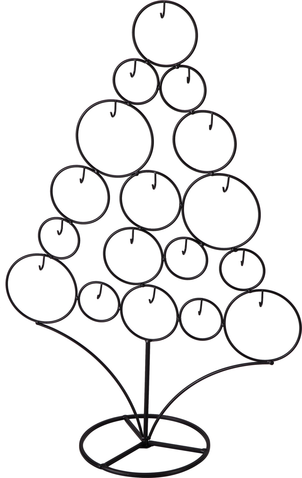 Picture of Kerstboom bal vorm 57x87 cm metaal zwart