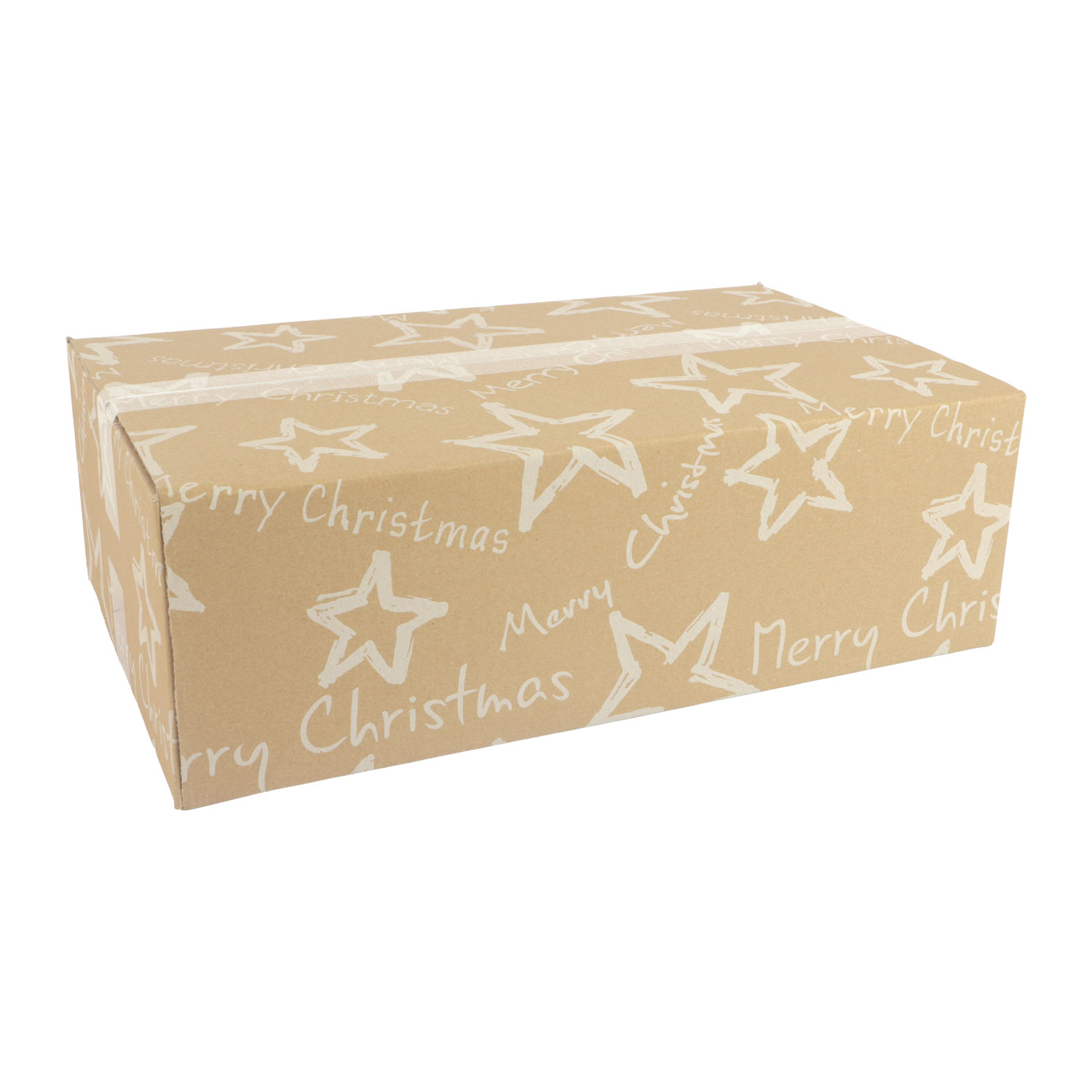 Afbeelding van Kerstdoos F150 Stars white 49x29x15 cm (ucl)