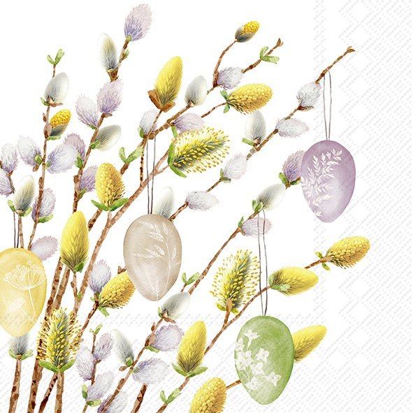 Picture of Pak à 20 servetten 33x33 cm Paastakken 